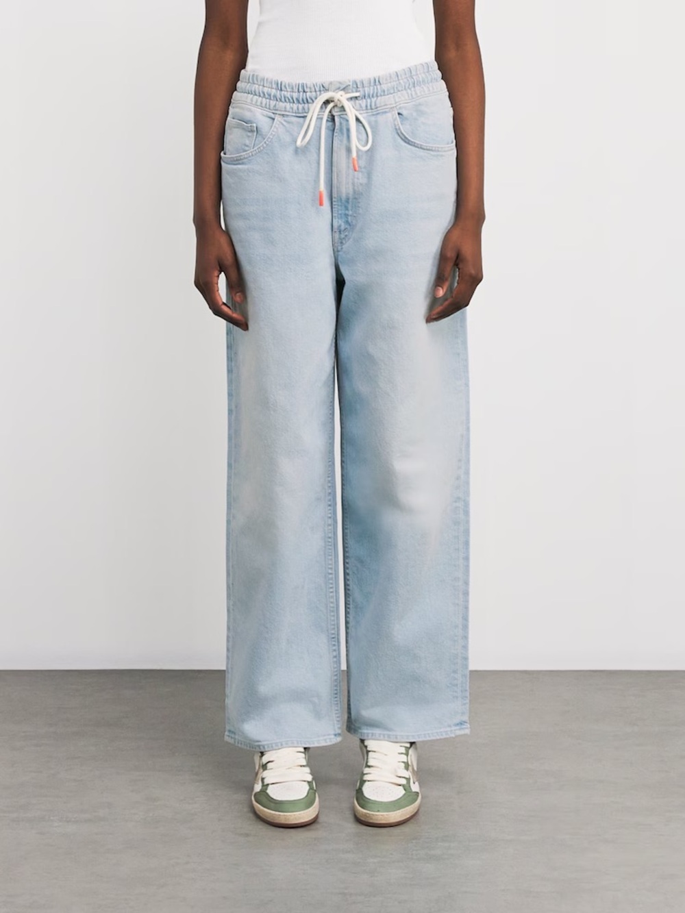 MOTHER The Drawn Tagger Flood Cowabunga Blue Wide Leg Baggy Slouchy Jeans NWOT